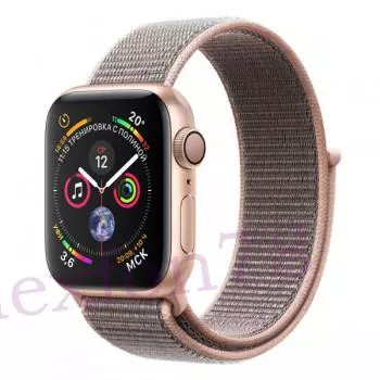 Apple Watch Series 4 40mm GPS Gold Aluminum Case with Pink Sand Sport Loop
